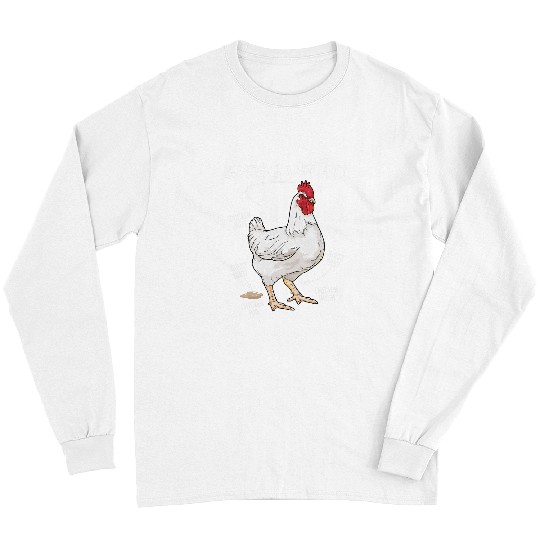 Chicken Pet Funny Guess What Chicken Butt Joking Farm Mens Humor Long Sleeves