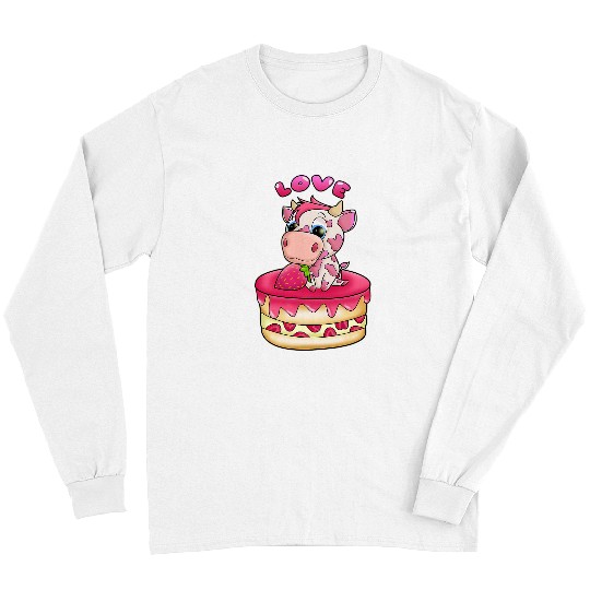 Cow Pet Strawberry Cow Design 036 Long Sleeves