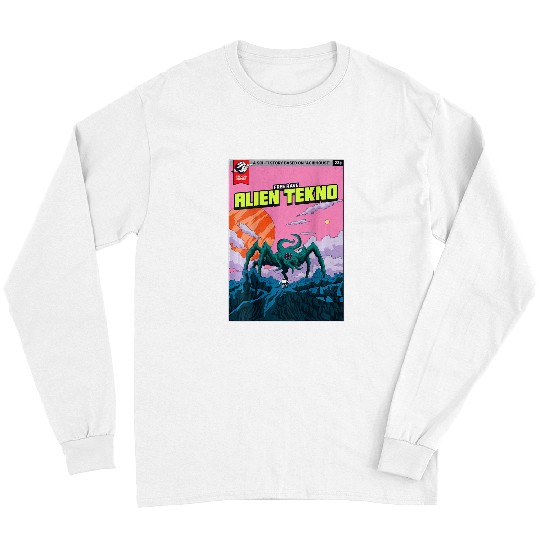 Aliens UFO Vinyl Rave Tekno Ufo Backprint Long Sleeves