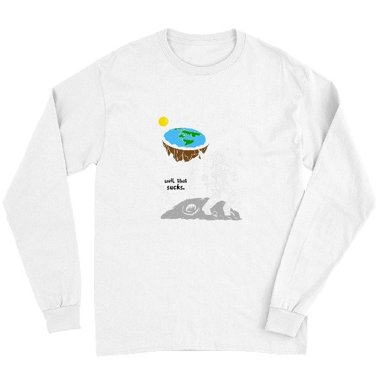 Astronaut Job Moon Landing Space Flat Earth Quote Idea Long Sleeves