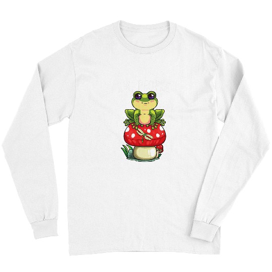 Frog Pet Ew People Cottagecore Frog Cottagecore Aesthetic Mushroom 6 Long Sleeves