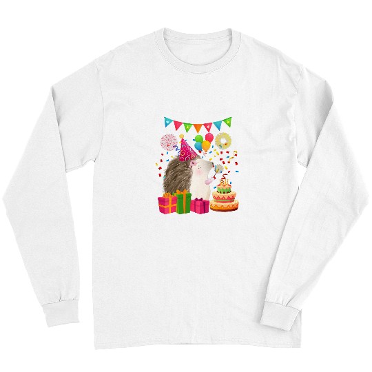 Hedgehog Pet Womens Hedgehogs Birthday Party Porcupine Zookeeper Pet Animal Lover Long Sleeves