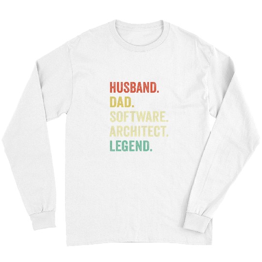 Architect Job Software Architect Husband Dad Gift Idea Architect Gifts Long Sleeves