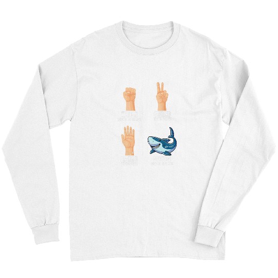 Shark Pet Rock Paper Scissors Nothing Beats Sharks Funny Long Sleeves