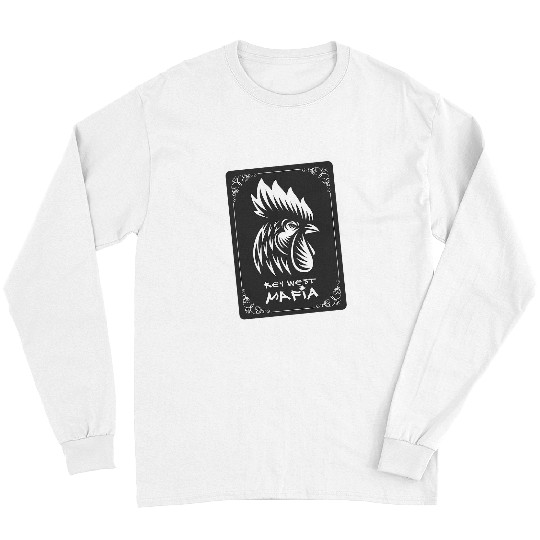 Chicken Pet Key West Florida Gangster Rooster Long Sleeves
