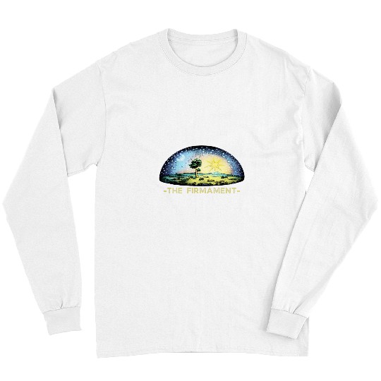Flat earth model with dome 2Firmament flat earth Long Sleeves