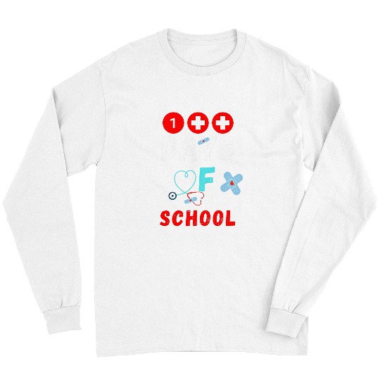 nurses Job 100 days speech therapy School nurses 100 days of school Long Sleeves