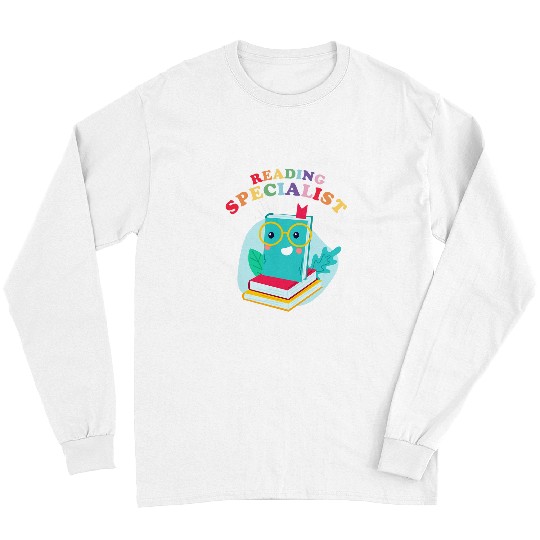 Book Fun English Teacher Reading Specialist Learning Learner 9 Long Sleeves