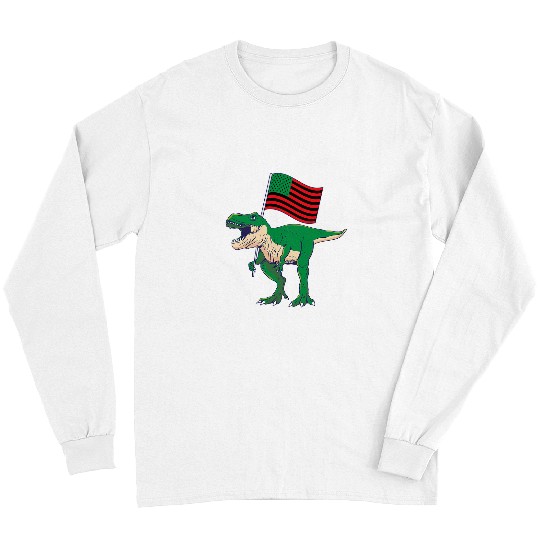Dinosaur Pet Mexico Flag Dinosaur TRex Chicano Boyle Heights Women Kids Long Sleeves