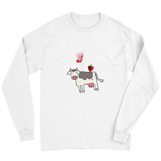 Cow Pet Strawberry cute cow Pink Strawberry cow 96 Long Sleeves