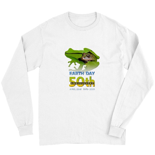 Frog Pet Earth Day 50th Anniversary Frog and Toad Silhouette Long Sleeves