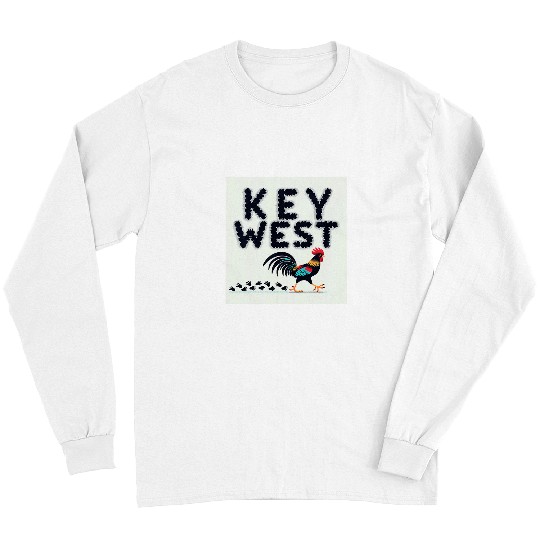Chicken Pet Key West chicken crossing the road Rooster Long Sleeves