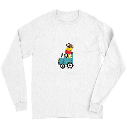 Lawn Mower Fun We Ride At Dawn Dad Lawn Mower Make Laugh Day Yard Work002 Long Sleeves