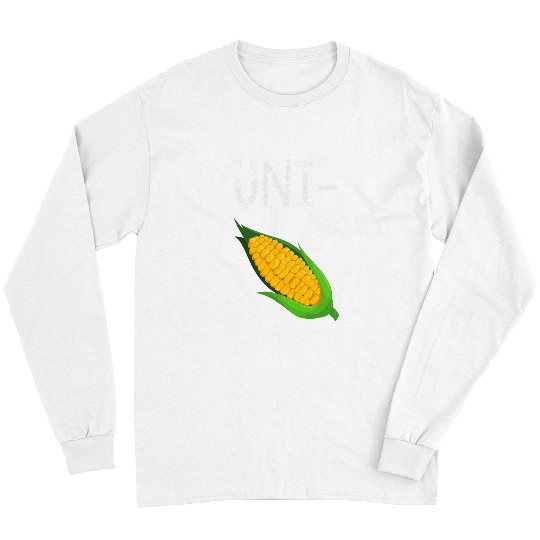 Unicorn Pet Uni Corn Unicorn Maize Pun UniCorn Mystical Corn On The Cob Long Sleeves