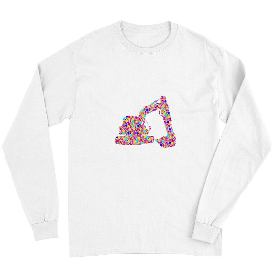 Excavator Fun International Dot Day Colorful Dotted Long Sleeves