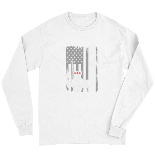 Horse Pet USA Flag Supercharger American Drag Racing Engine Horsepower Long Sleeves