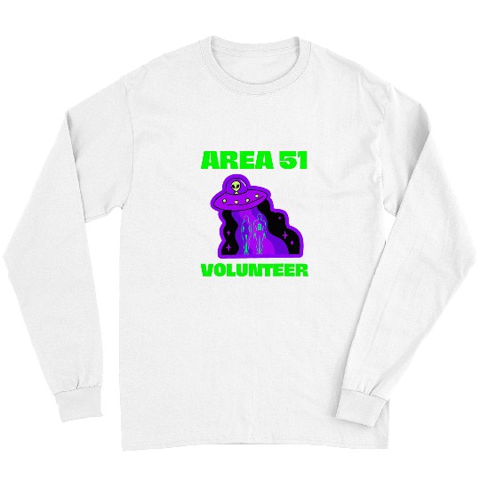 Aliens UFO Conspiracy Funny Area 51 Spacecraft Alien Gift Ideas Long Sleeves