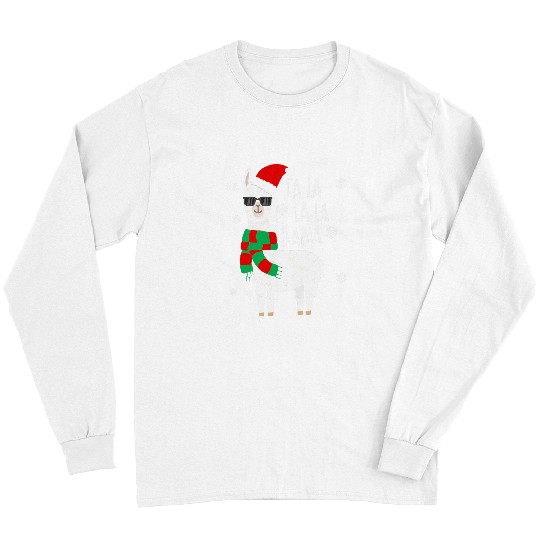 Llama Pet Fa la la Llama Funny Falala Llama Christmas Long Sleeves