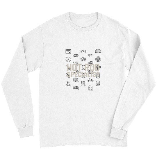 Truck Fun Hot Rod Specialist Car Mechanic Auto Car Repair Trucker 1 Long Sleeves