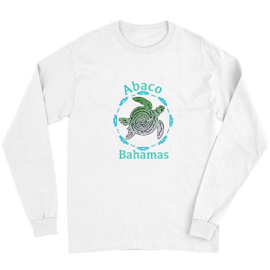 Turtle Pet Abaco Bahamas Vintage Tribal Long Sleeves
