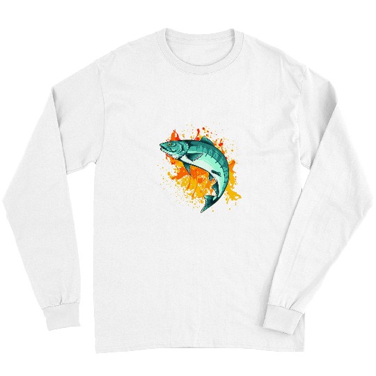Fishing Fun Angler fisherman fishing trout fish fishing natural fishing 061 Long Sleeves