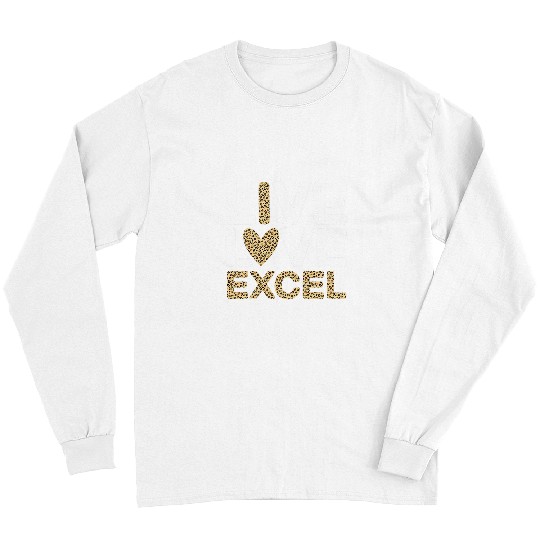 Accountant Job Live Love Excel Leopard Accountant Funny Spreadsheet Excel Long Sleeves