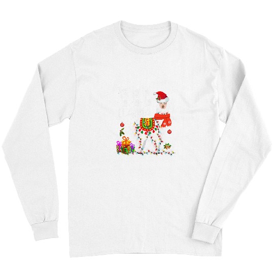 Llama Pet Fa La La Llama Funny Christmas  Christmas Lllama Lover Long Sleeves