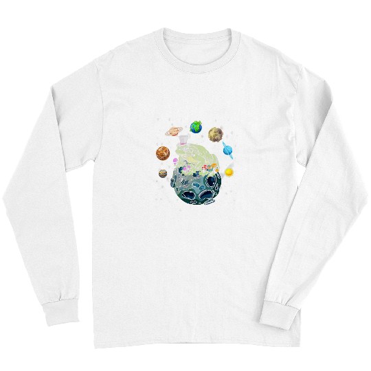 Aliens UFO Cute Frog Bufo Alvarius Toad Meo DMT Space Trip Long Sleeves