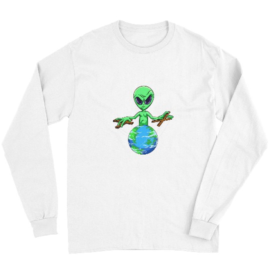 Aliens UFO Conspiracy Theoretic Doll Game Long Sleeves