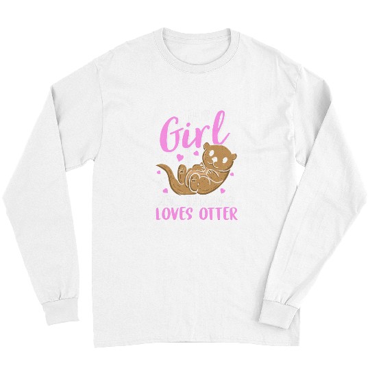 Otter Pet gift for wife fish otter sea otter 6 Long Sleeves