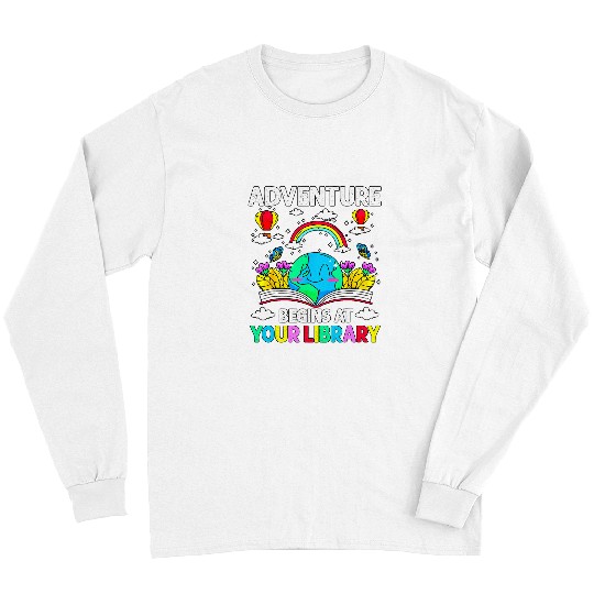 Book Fun Adventure Begins At Your Library Summer Reading 04 Earth0 Long Sleeves