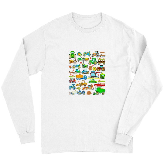 Tractor Fun driving Kids Tractor Farm Agricultural Vehicles Tractors Toddler Boy Long Sleeves