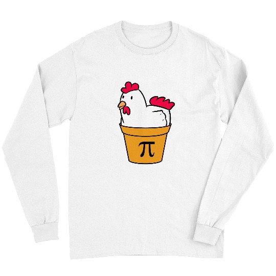 Chicken Pet Funny Math Chicken Pot Pi Chicken Pot Pie Long Sleeves