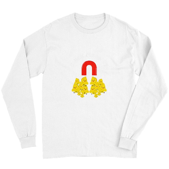 Chicken Pet Chick Magnet Easter Pun Funny Easter Sunday Holiday Long Sleeves