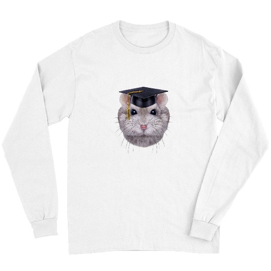 Hamster Pet Sapphire Dwarf Hamster in University Academic Cap Long Sleeves