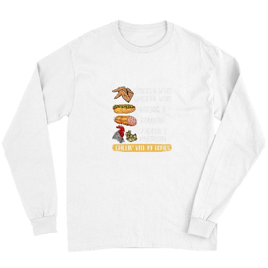 Chicken Pet Wing Chicken Wing Hotdog and Bologna Kids Long Sleeves