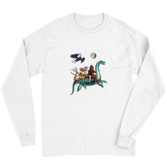 Bigfoot Pet Cryptid Bigfoot Jackalope Mothman Loch Ness Monster Long Sleeves