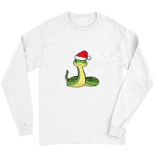 Python Pet Merry Christmas Santa Python Boa Lover Reptile Snake Long Sleeves