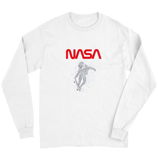 Astronaut Job NASA Astronaut Skateboard Worm Long Sleeves