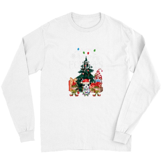 Llama Pet Happy Holidays Llama Christmas Long Sleeves