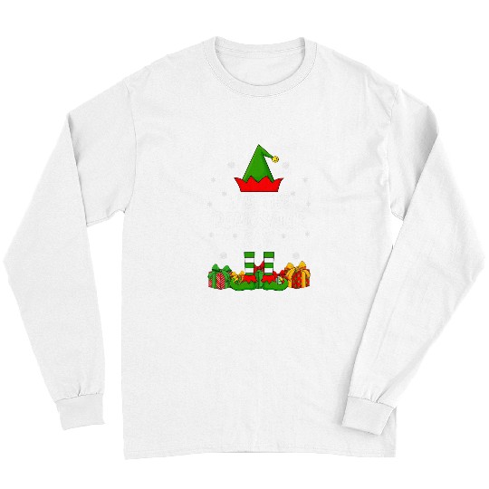Dinosaur Pet xmass Family Matching Funny Im The Dinosaur Elf Christmas Long Sleeves