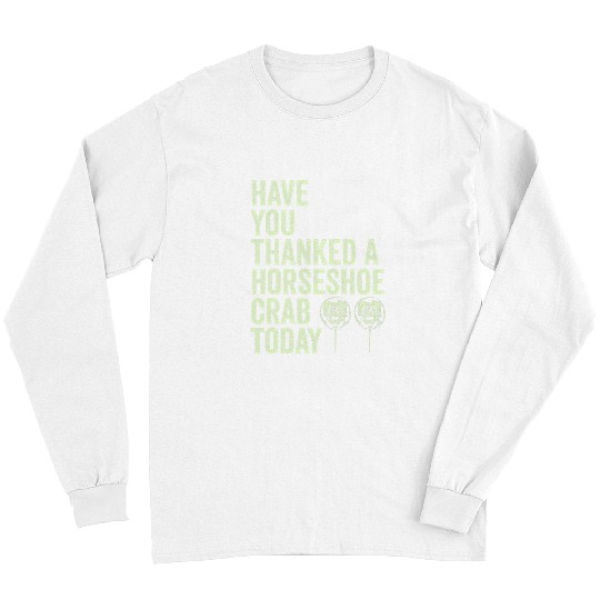 Horse Pet vintages Horseshoe crab Funny Quote For Biologists Fossils Long Sleeves