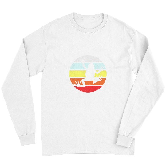 Frog Pet Funny Distressed Tree Frog For Kids and Adults Frogs Design Long Sleeves