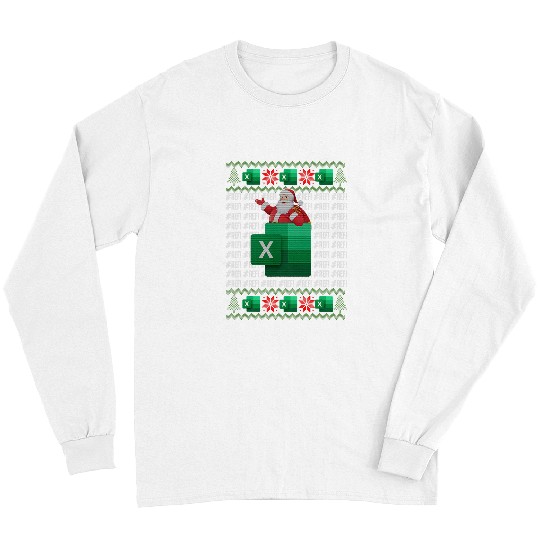 Accountant Job Excel REF Error SpreadsheetCPA Accountant Christmas Sweater Long Sleeves