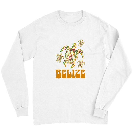 Turtle Pet Belize Sea Turtle Souvenir 1 Long Sleeves