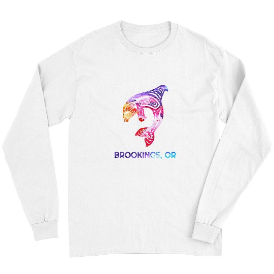Whale Pet Brookings Oregon Native American Orca Killer Long Sleeves