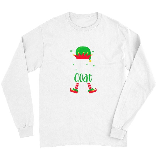 Goats Pet Elf Matching Family Group Christmas Party Pajama Long Sleeves