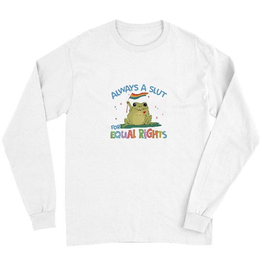 Frog Pet Funny Equal Rights Frog And Toad Say Gay Happy Pride Month Long Sleeves