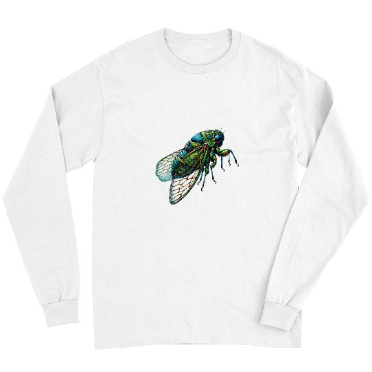 Cicada Fest Cicada Insect Bug Colorful Entomology 21 Long Sleeves