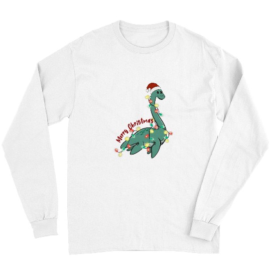 Dinosaur Pet Santa Dinosaur Christmas Klaus Merry xmass Team Santa Long Sleeves